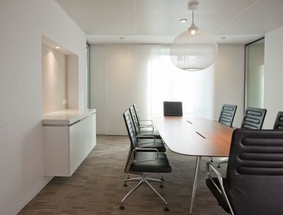 Paneelgordijnsystemen, SG 2700, Colorama 1, Room shot "DLA Piper",Amsterdam, the Netherlands