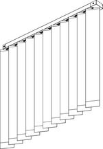 Systèmes de rideaux à bandes verticales SG 2960