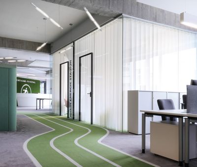 Gordijnsystemen, SG 5600, Colorama 2, One Football, Berlin, Germany, Wave