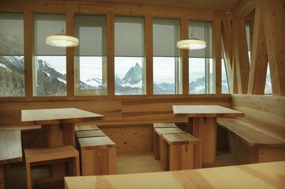 Rolgordijnsystemen, SG 4910, Multiscreen 1-10%, Room shot ""Monte Rosa SAC Lodge", Zermatt, Switzerland