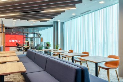 Systèmes de rideaux, SG 5600, Colorama 1, Virgin Money, Glasgow, Scotland, United Kingdom