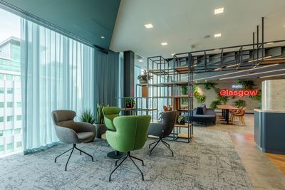 Gordijnsystemen, SG 5600, Colorama 1, Virgin Money, Glasgow, Scotland, United Kingdom