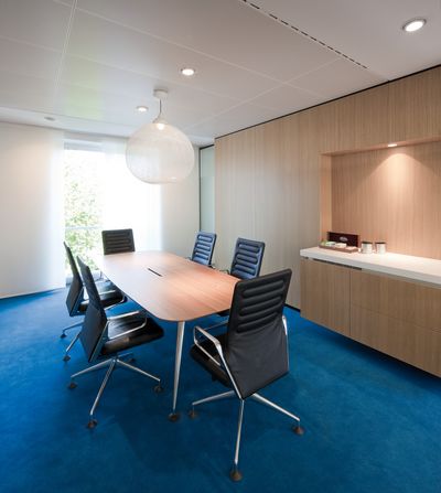 Paneelgordijnsystemen, SG 2700, Colorama 1, Room shot "DLA Piper",Amsterdam, the Netherlands