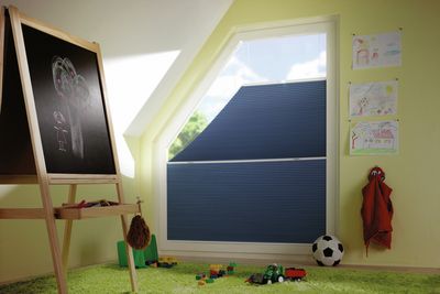 Geplooide blindsystemen, SG 8500, DUETTE® Fixé Unix Dark, Col 20076, BB80