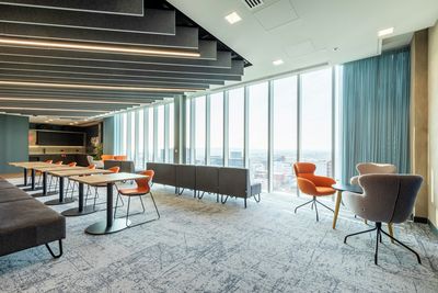 Systèmes de rideaux, SG 5600, Colorama 1, Virgin Money, Glasgow, Scotland, United Kingdom