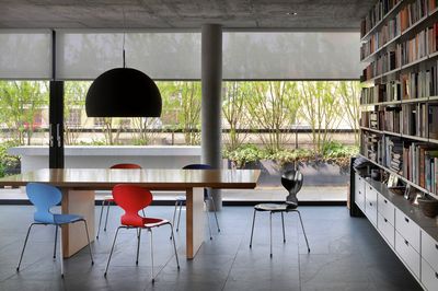 Rolgordijnsystemen, SG 4930, Multiscreen 1-10%, Room shot "Bateman's Row Penthouse Apartment", London, United Kingdom