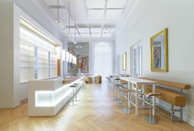 Verticale lamelgordijnsystemen, SG 2900, Colorama 2, Room shot "Koblenz Castle", Koblenz, Germany, Vertical Waves